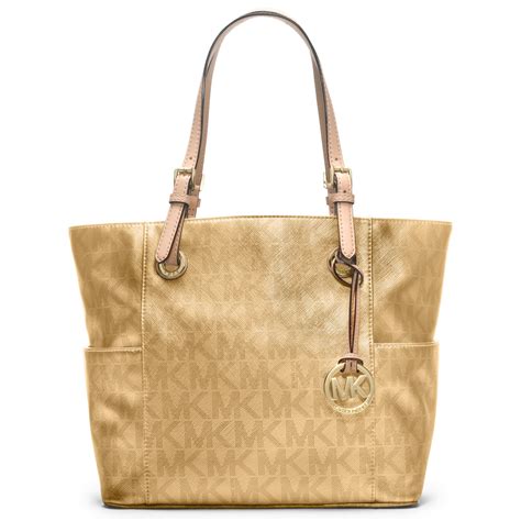 gold michael kors tote|michael kors large gold tote.